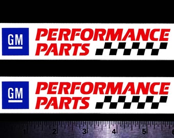 GM Performance Parts  Set of 2 Original Vintage Racing Decal/Stickers CHEVY OLDS