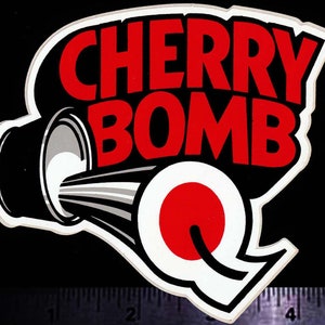 CHERRY BOMB Glasspack Mufflers - Original Vintage 1970&#39;s Racing Decal/Sticker