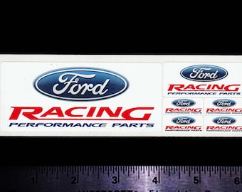 FORD Racing - Performance Parts - Original Vintage Decals/Stickers Thunderbird Torino Shelby Mustang Galaxie Pinto