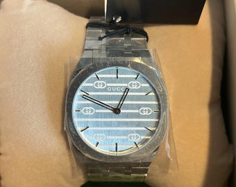 Gucci 25H 38mm Silver Dial