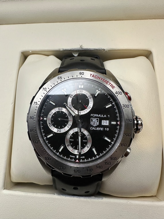 TAG HEUER Formula 1 Calibre 16自動巻き時計 TAG Heuer Formula 1 Caliber 16 Black PVD 44mm – LOFT