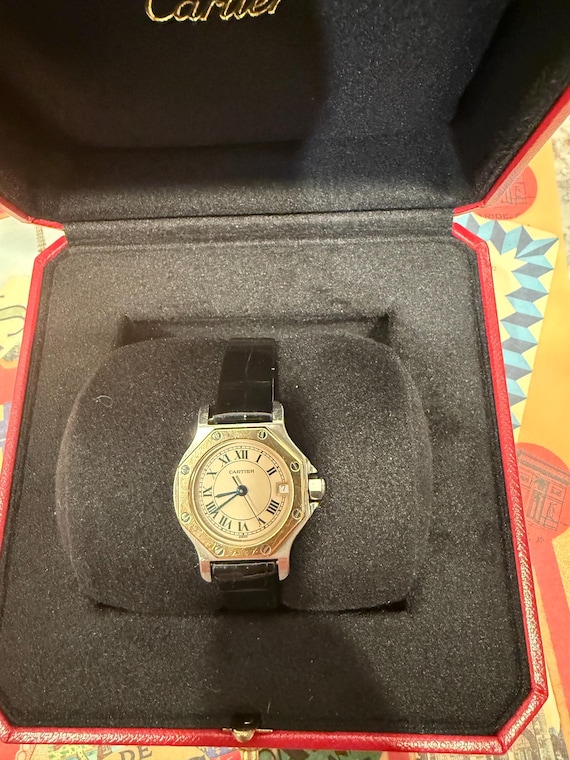 カルティエ サントス オクタゴン SM W2001683 レディース SS x K18YG  