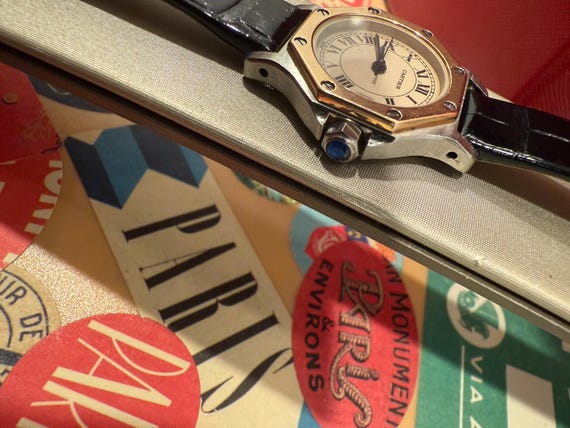 カルティエ サントス オクタゴン SM W2001683 レディース SS x K18YG  