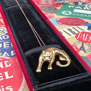 Panther Cub Pendant Necklace in 14k Itialian Gold