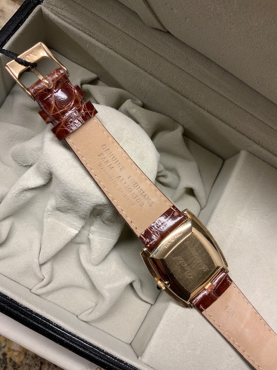 14k Vintage Gold Longines Tank Watch - Gem