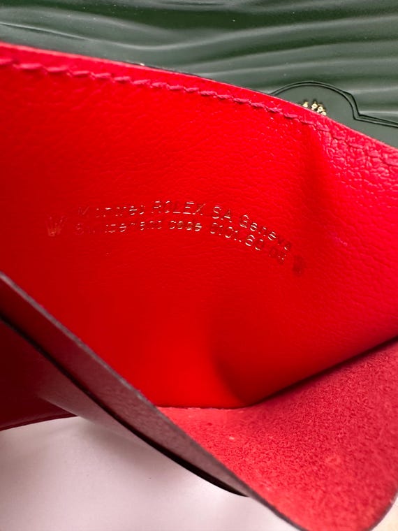 レディース レッドレザー ロレックス カードホルダー - Etsy 日本