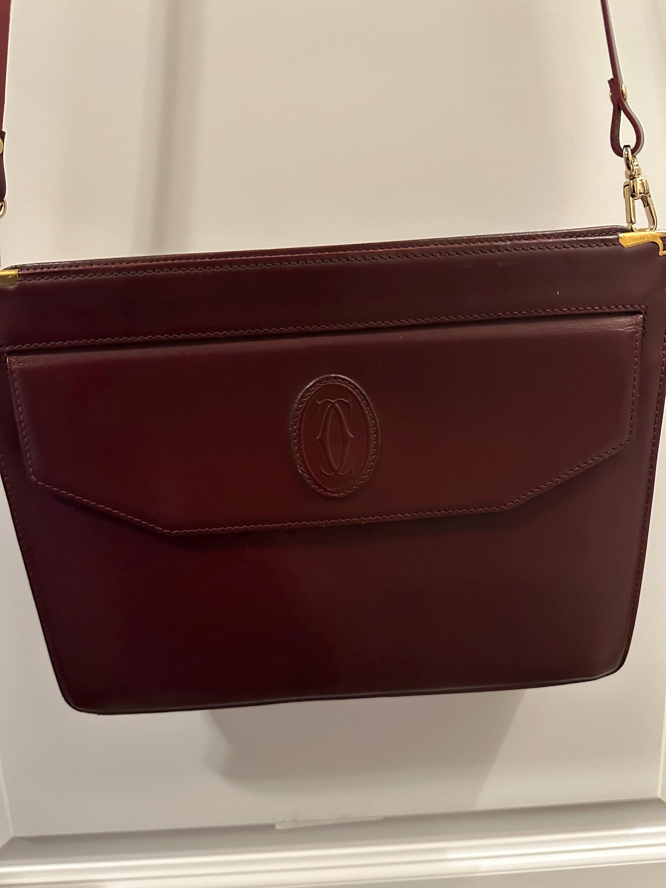 Cartier バーガンディ バケットバッグ カルティエ ヴィンテージ バーガンディ バックパック カルティエ