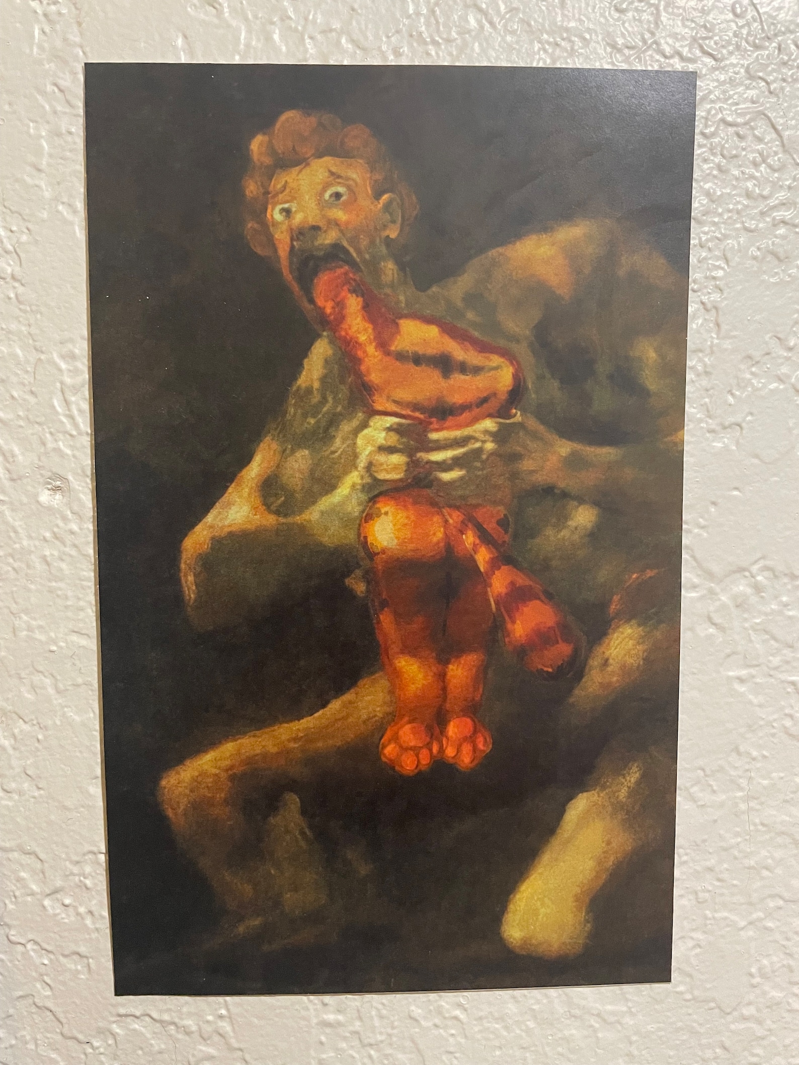 Jon Devouring His Garfield Parody of Saturn Devouring His Son by Francisco Goya Etsy