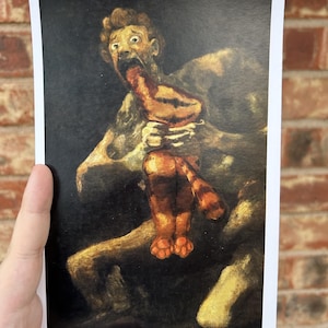 Jon Devouring His Garfield - Parody of Saturn Devouring His Son by Francisco Goya