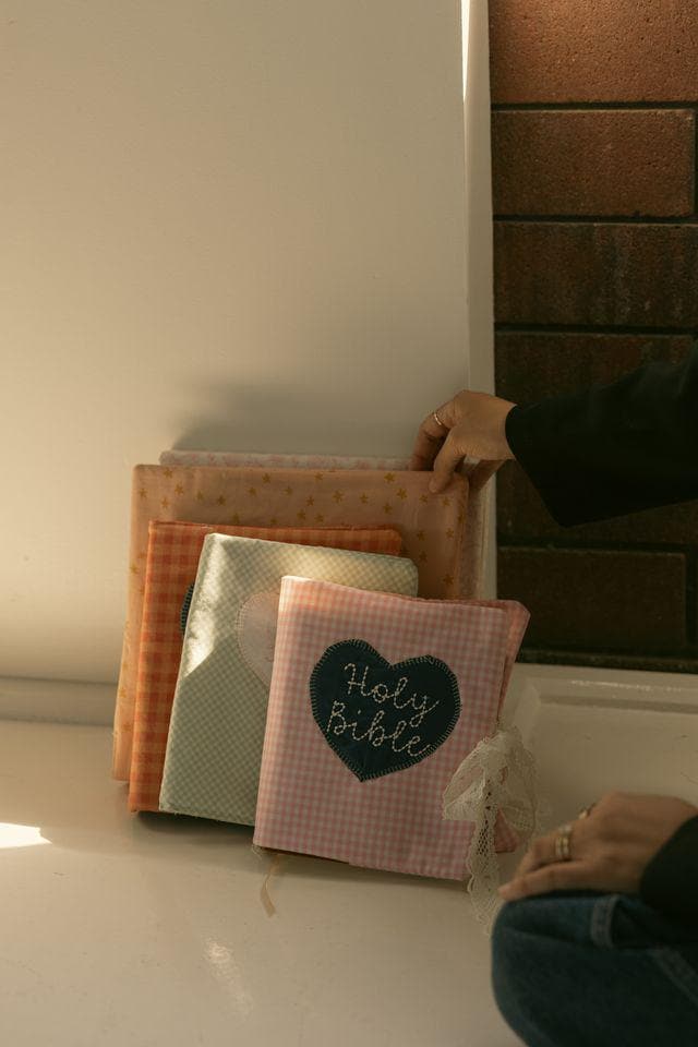 Personalized Embroidered Photo Album | Handmade Cotton Keepsake ...