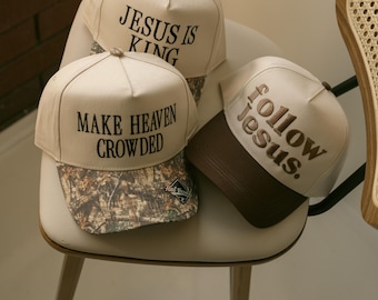 Christian Embroidered Two-Tone 5 Panel Hat | Faith Streetwear Cap