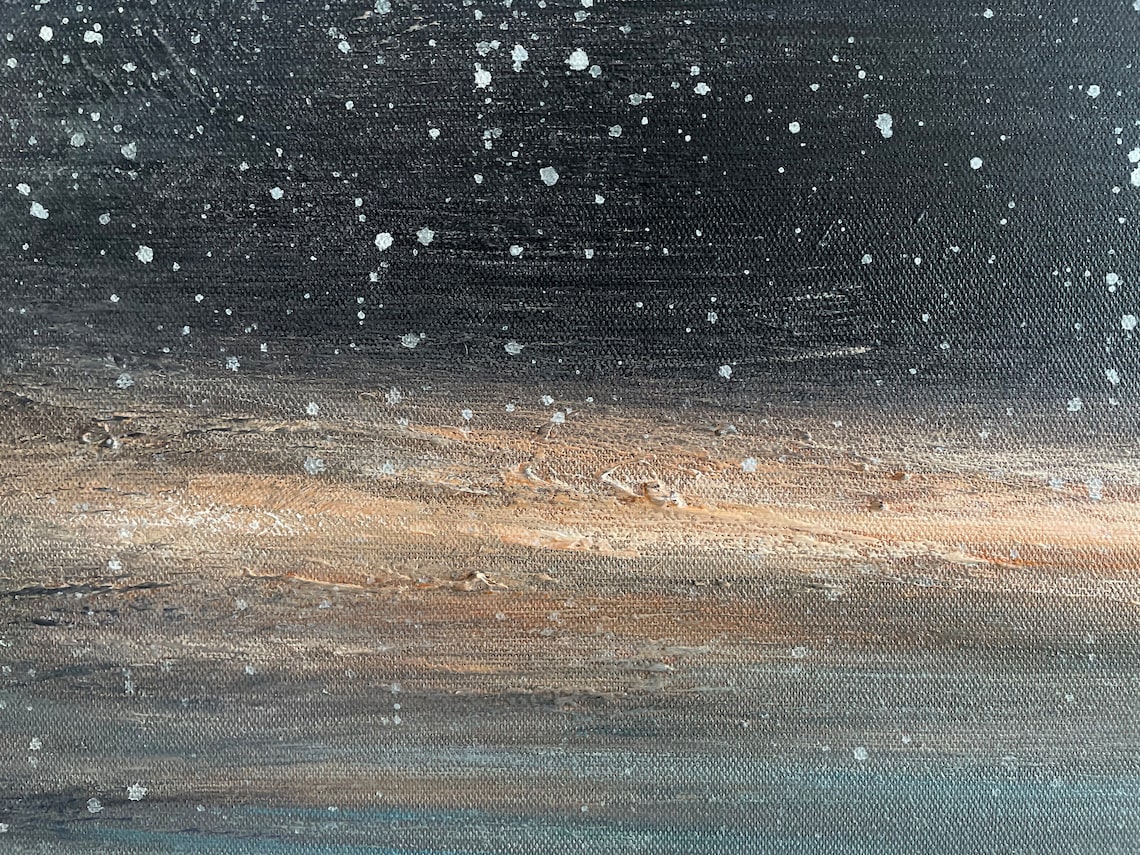 Large Starry Sky Painting Original Sky Abstract Painting Large Etsy