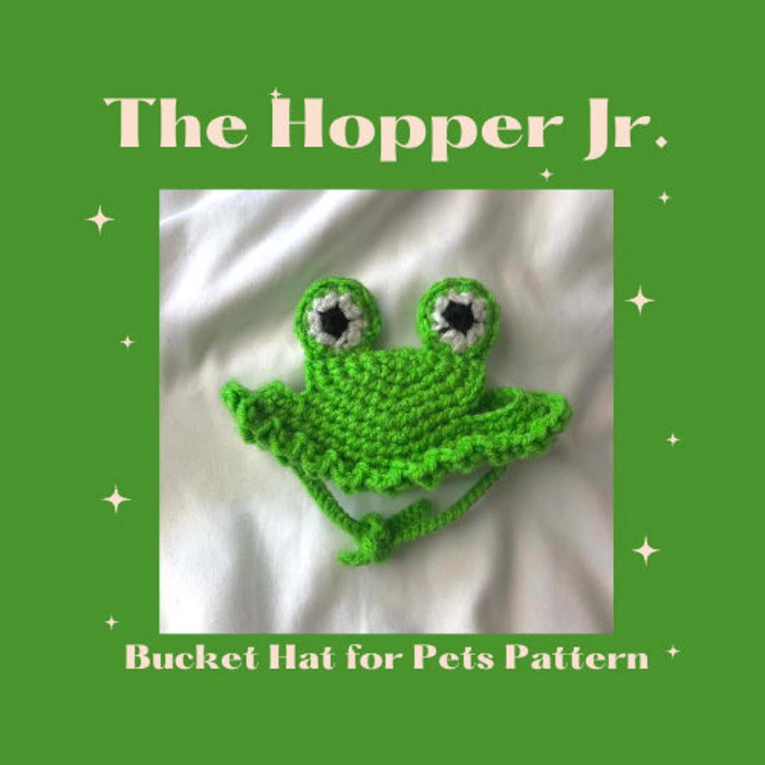 The Hopper Jr. Crochet Bucket Hat for Pets Crochet Pattern PDF ONLY Etsy