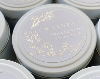 Personalised Wedding Favours | 4 oz Candle | Baby Shower Favours | Bridal Shower Favours | Personalized Gift | Party Favour | Candles Gifts