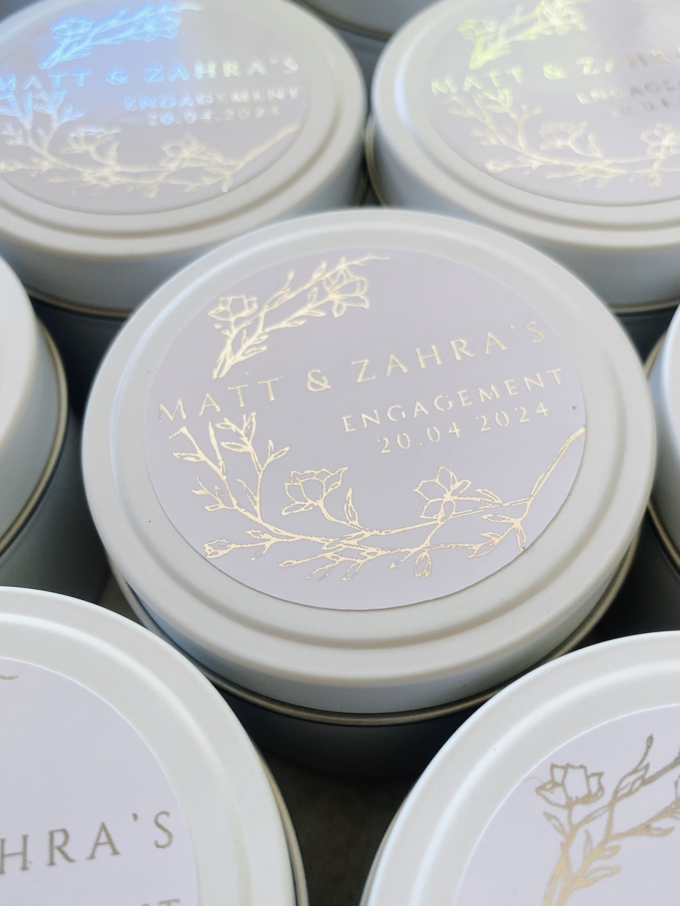 Personalized Wedding Favor Candle Sample: Soy Wax Tin - Etsy Australia