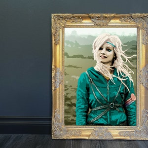 AppleTurbo Kid Film Kunstdruck | Digitale Pixel Kunst | Hauptwanddekor