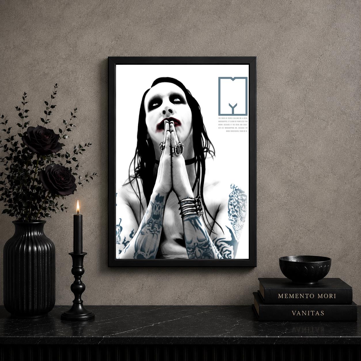 Vintage Marilyn Manson Poster - Etsy Canada