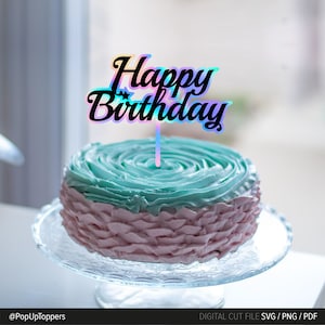 Happy Birthday Foil - Digital for cutting plotter