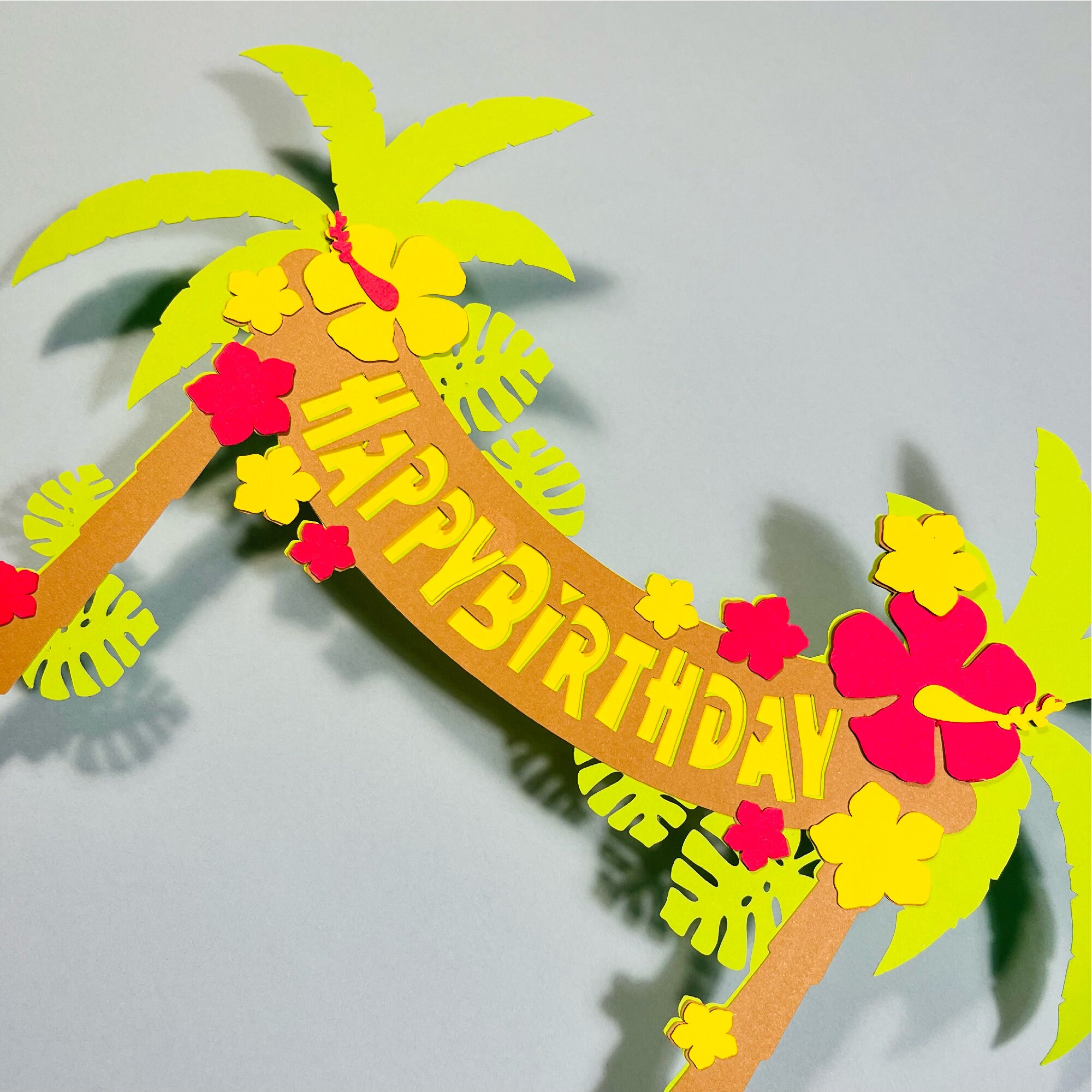 Cake Topper Hawaiian - Digital for Cutting Plotter - Etsy