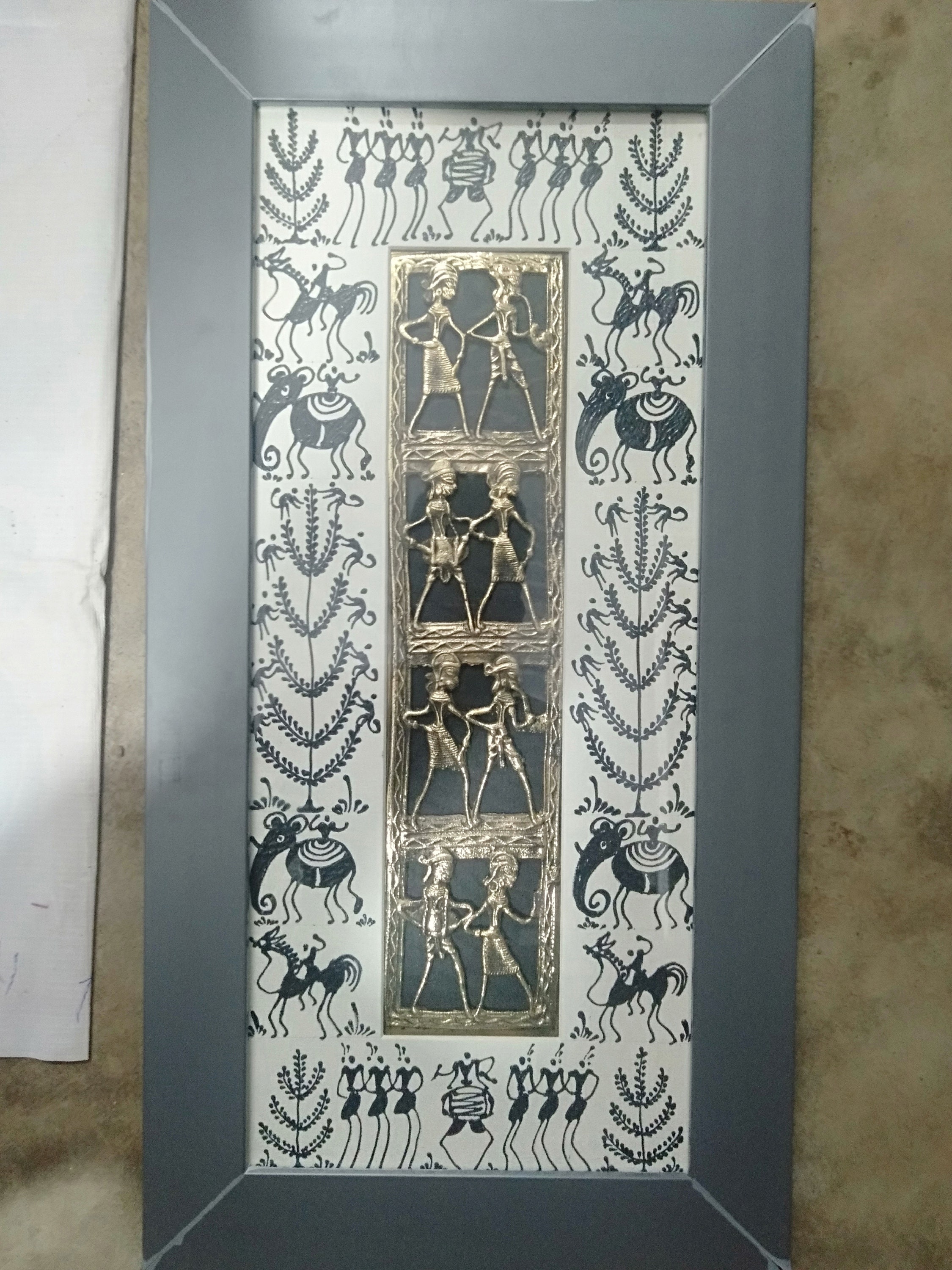 Decorative Dhokra Art With Frame Etsy