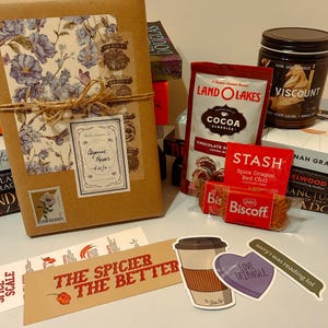 Spicy Blind Date with a Book | Pick Your Spice Level | Mystery Book | Bookworm Box | Vintage Wrapping | Bookish Gift