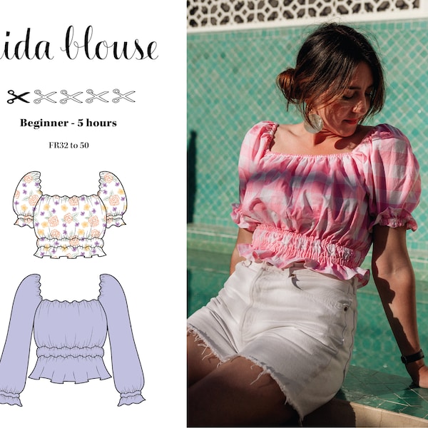 Frida blouse PDF pattern (EN)