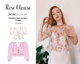 Pink blouse PDF pattern (EN)