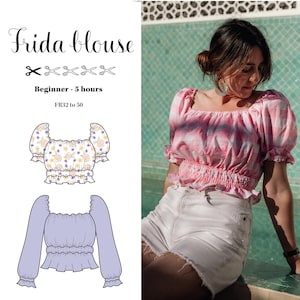Frida blouse PDF pattern (EN)