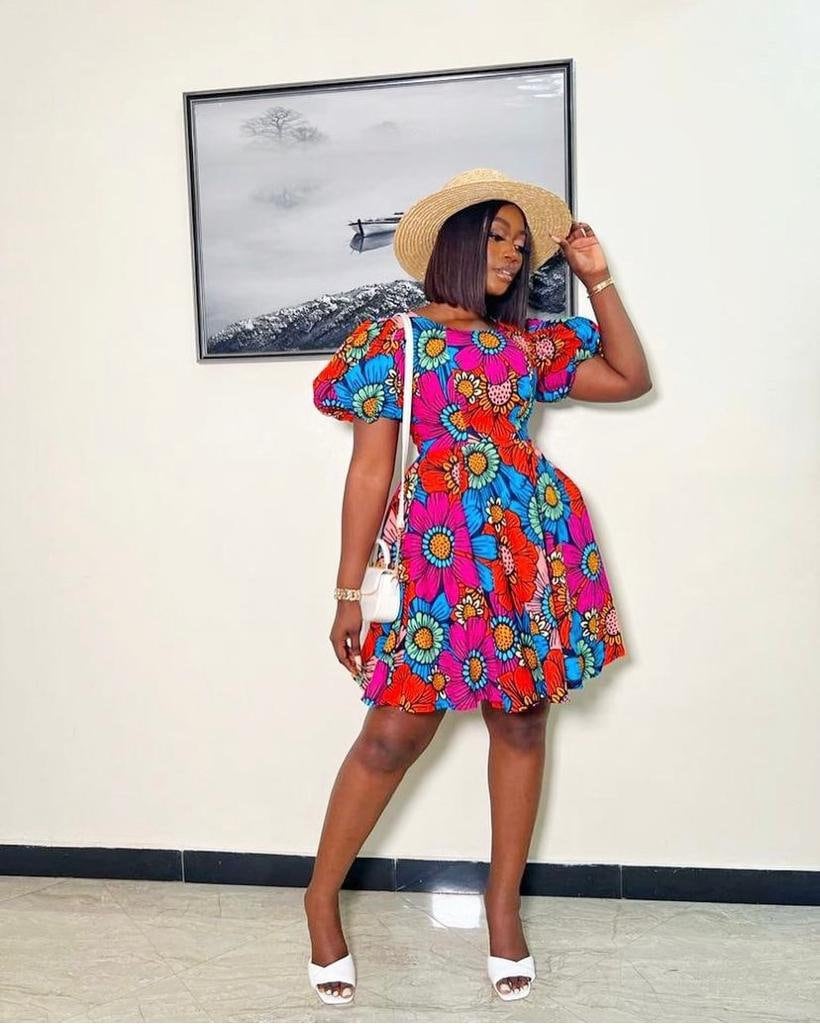 Ankara Straight Gown