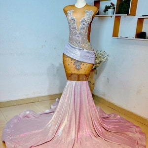 African prom dress, unique prom dress, luxury mermaid prom dress, bridesmaid gown, evening gown, birthday photoshoot gown, dinner party gown