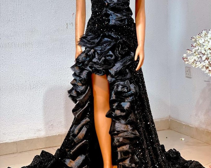 Sequin Mermaid Prom Dress: Royal Blue Evening Gown