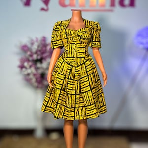 ankara pleated dress styles Ankara Pleated Dress
