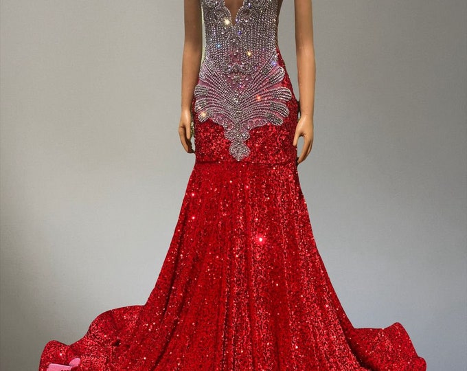 Sequin Mermaid Prom Gown: Luxury African Homecoming Dress
