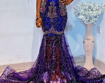 cache purple dress Cache Gown Black / 2