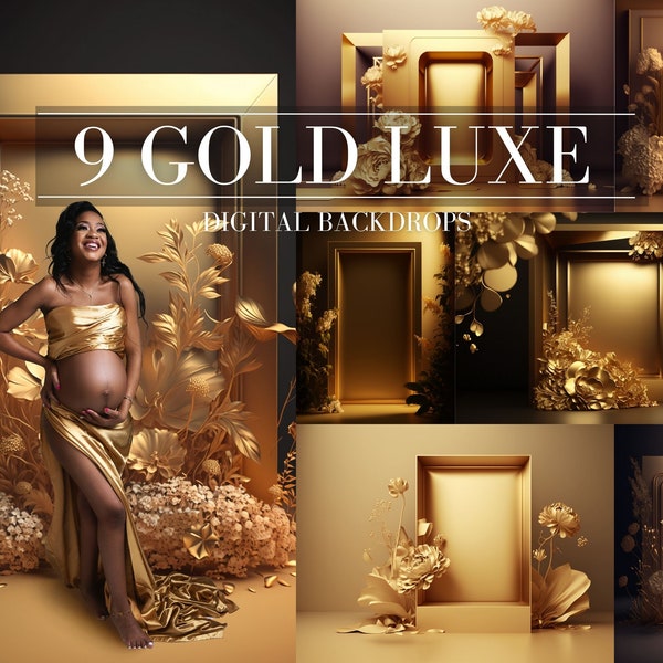 GOLD LUXE Maternity Backdrops, Maternity Overlay For Photoshop, Texture Overlay, maternity Overlays, digital maternity backgrounds