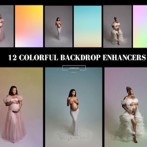 Colorful Backdrop Enhancers, Maternity Backdrops Textures, Maternity Backdrops, Floral Maternity Overlay, Texture overlays for photoshop