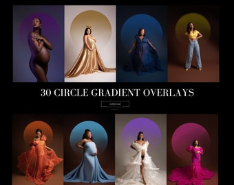 Circle Gradient Overlays, Photoshop Overlay, Maternity Overlay, Maternity digital backdrop, Shadow Overlay, Maternity PNG