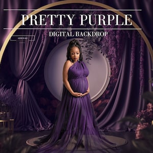 Pretty Purple Maternity Backdrop, Maternity Overlay For Photoshop, Texture Overlay, Photography Overlay, digital maternity background