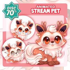 Custom Pet Vtuber Model, Animated Stream Pet, Animal Vtuber, Live2D Commission, Pngtuber, Rigging, Streamer, Twitch, Anime, Kawaii, Cute
