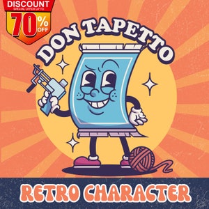 Diseño de logotipo personalizado / Diseño de logotipo retro / Logotipo de dibujos animados / Creador de logotipos comerciales con personajes de mascota / Logotipo vintage / Logotipo comercial / Rubberhose