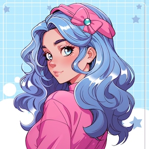 Custom PFP, Profile Picture, Profile Icon, Anime, Cute, Chibi, Avatar, Character Design for Stream, Twitch, YouTube & Facebook Commission