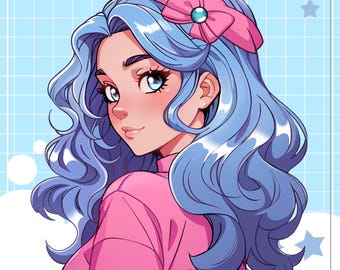 Custom PFP, Profile Picture, Profile Icon, Anime, Cute, Chibi, Avatar, Character Design for Stream, Twitch, YouTube & Facebook Commission