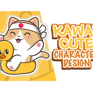 Custom Kawaii | Kawaii Stickers | Kawaii Cute Chibi | Stickers Custom | Twitch Emotes | Twitch Badges | Chibi Stickers | Chibi Commission