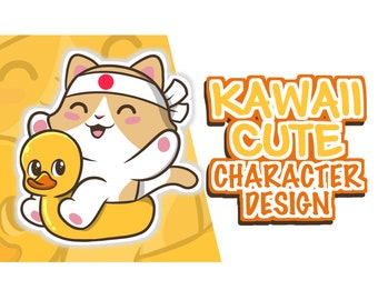 Custom Kawaii | Kawaii Stickers | Kawaii Cute Chibi | Stickers Custom | Twitch Emotes | Twitch Badges | Chibi Stickers | Chibi Commission