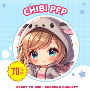 Custom Chibi PFP, Profile Picture, Profile Icon, Icons, PFP art, Avatar, Discord, Twitch, Social Media, Anime Character, Chibi, Cute, Art