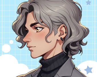 Custom Anime Character Commission for PFP Art, Unique Avatar, Profile Picture Design for Twitch, YouTube, Facebook, Social Media