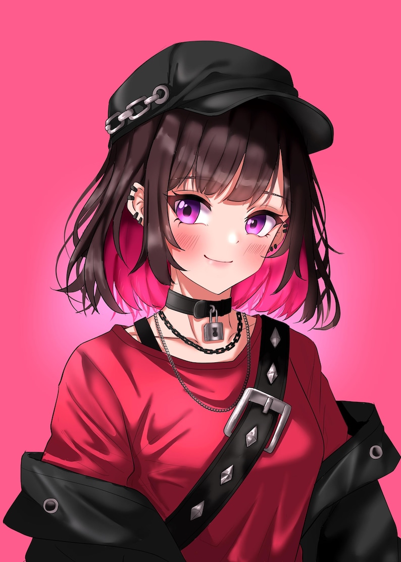 pfp, anime pfp, vtuber pfp, pngtuber pfp, streaming pfp, original character, discord pfp, twitch pfp, youtube pfp, profile picture, ych pfp, Commission Art, custom pfp