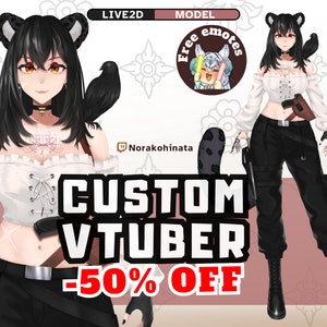 Custom Vtuber Model | For Commercial Use | Customizable Live2D Model | Vtuber Commission | Vtuber Studio | Rigging | Vtuber Streamer live2d