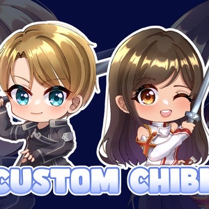 Custom Chibi Anime, Chibi Illustration, Chibi Anime Style, Cute Chibi Commission, Chibi Character, Chibi Pfp, Chibi Fury, Fanart Chibi