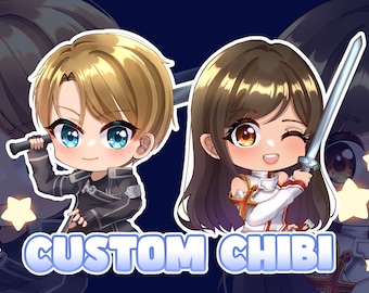 Custom Chibi Anime, Chibi Illustration, Chibi Anime Style, Cute Chibi Commission, Chibi Character, Chibi Pfp, Chibi Fury, Fanart Chibi